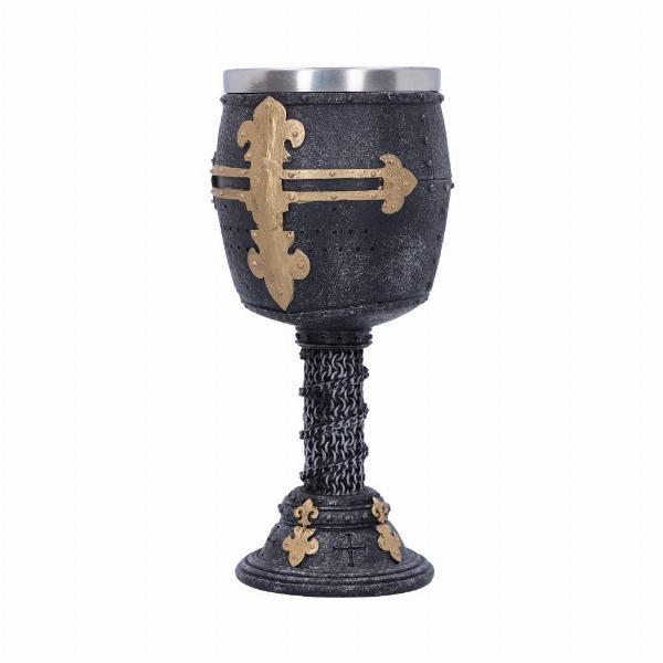 Photo #2 of product B3245H7 - Crusader Medieval Knight Chainmail Wine Goblet