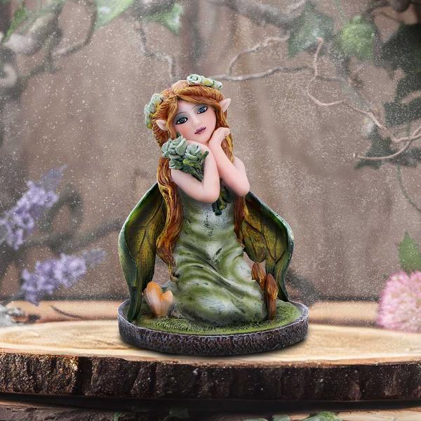 Photo #5 of product D6784B24 - Clover Green Crystal Fairy Figurine