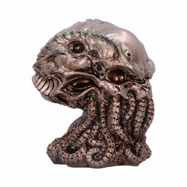 Photo #4 of product B6151W2 - James Ryman Bronze Cthulhu Skull 20cm