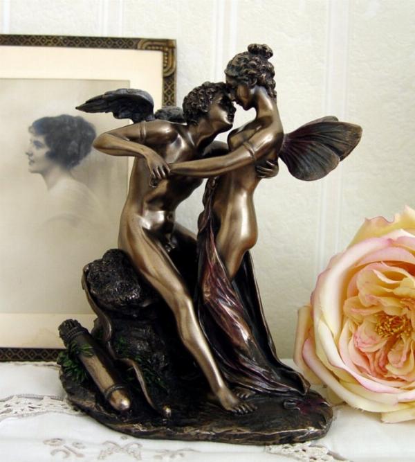 Photo of Cupid and Psyche Bronze Figurine
