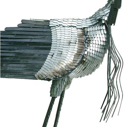 Photo of Demoiselle Crane Metal Garden Ornament