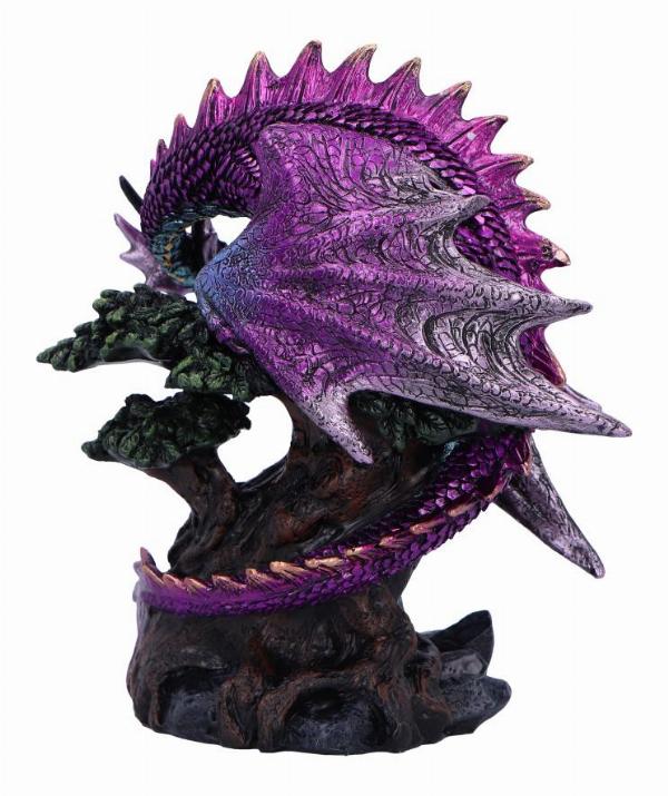 Photo #4 of product U6698A24 - Draconic Seer Purple Dragon Eye Figurine 17cm