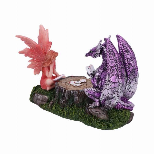 Photo #4 of product U5498T1 - Dragon's Hand Dragon and Fairy Playing Card Figurine