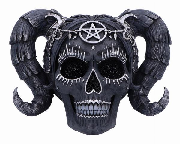 Photo #2 of product B6591Y3 - Drop Dead Gorgeous - Solve and Coagula Baphomet Doll Skull