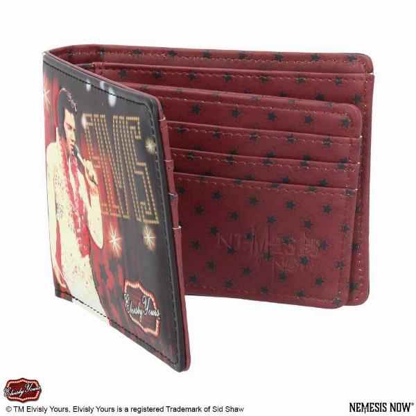 Photo #2 of product B4103M8 - Officially Licensed Elvisly Yours Elvis Wallet Red 11cm