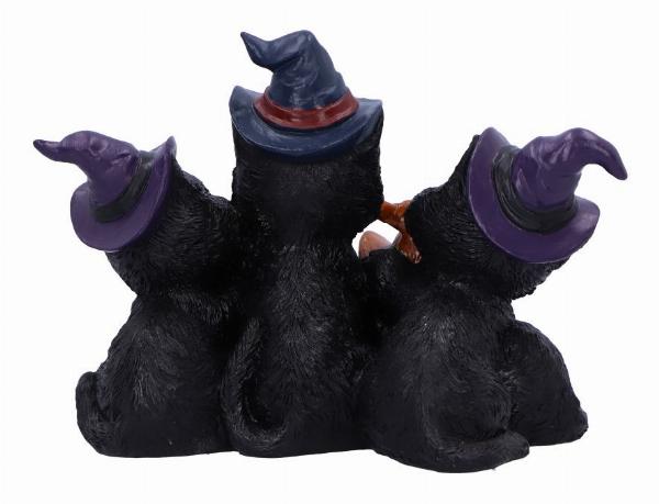 Photo #4 of product U6740A24 - Familiar Friends Witchy Black Cats Figurine 18cm