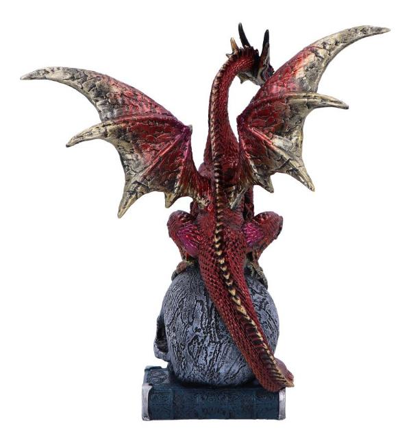 Photo #4 of product U6696A24 - Fate of the World Dragon on Skull Figurine 23cm