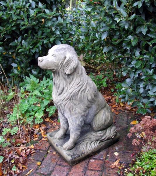 Photo of Golden Retriever Dog Stone Sculpture