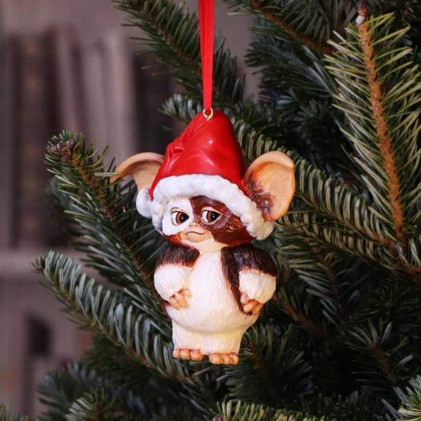 Photo #5 of product B5589T1 - Gremlins Gizmo in Santa Hat Hanging Festive Decorative Ornament