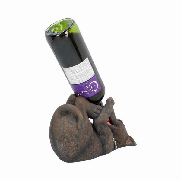 Photo #4 of product EXA80033 - Staffordshire Bull Terrier Dog Guzzler Wine Bottle Holder