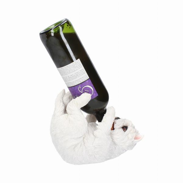 Photo #4 of product U3475J7 - West Highland Terrier Guzzler Dog Wine Bottle Holder