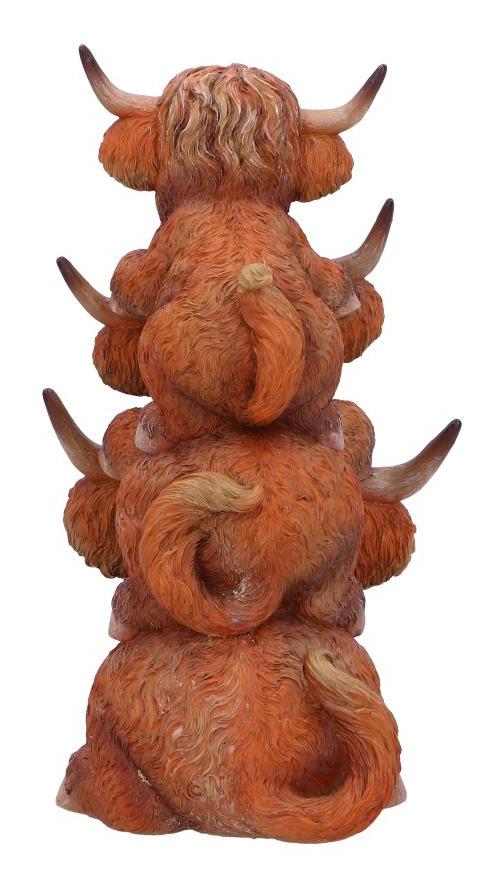 Photo #3 of product B6902C24 - Highland Cow Totem Figurine