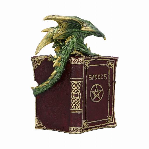 Photo #4 of product U5477T1 - Hoard Finders Dragon with Book Crystal Figurine