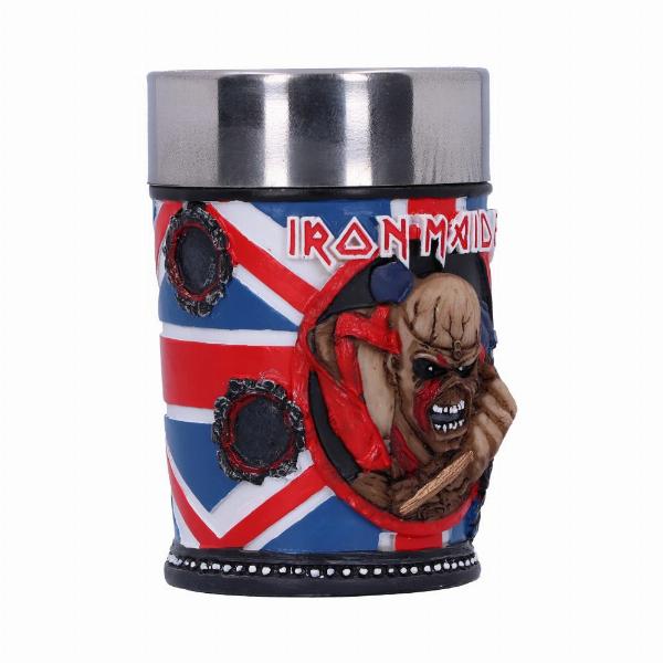 Photo #4 of product B4126M8 - Iron Maiden Eddie The Trooper Shot Glass Officially Licensed Merchandise