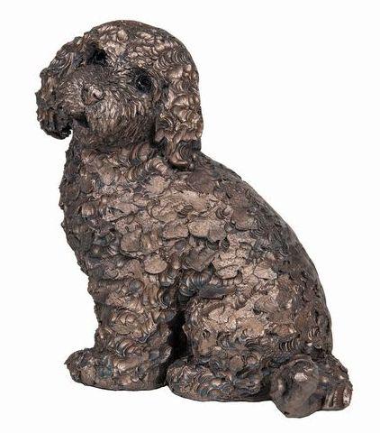 Photo of Jasper the Cockapoo Sitting Bronze Sculpture (Frith) 14 cm