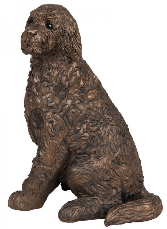 Photo of Jessie Cockapoo Sitting Bronze Figurine Paul Jenkins