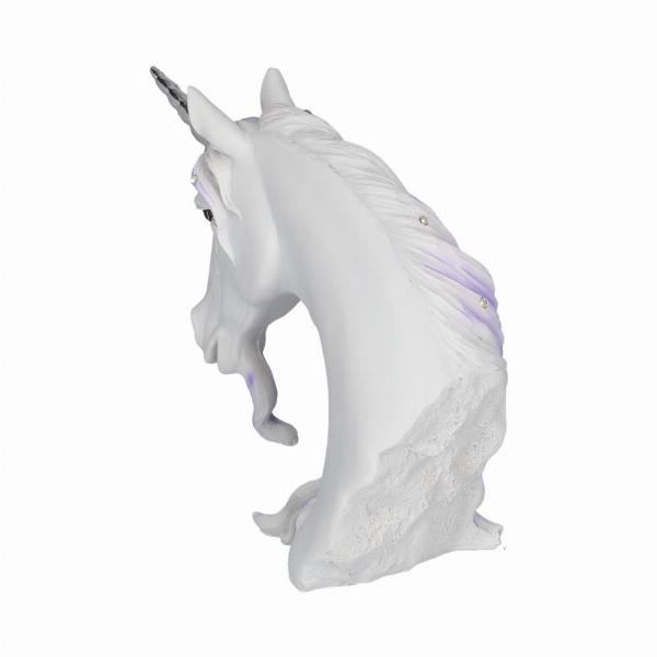 Photo #4 of product C0686B4 - Jewelled Magnificence Small White Unicorn Bust Ornament