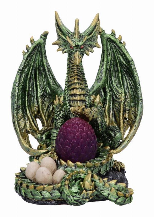 Photo #1 of product U6289X3 - Light Bearer Metallic Dragon Figurine 19.5cm