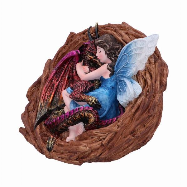 Photo #2 of product U6092W2 - Love Nest Fairy Dragon Figurine 15.5cm