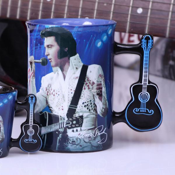 Photo #5 of product C5229S0 - Elvis The King of Rock and Roll Blue Mug