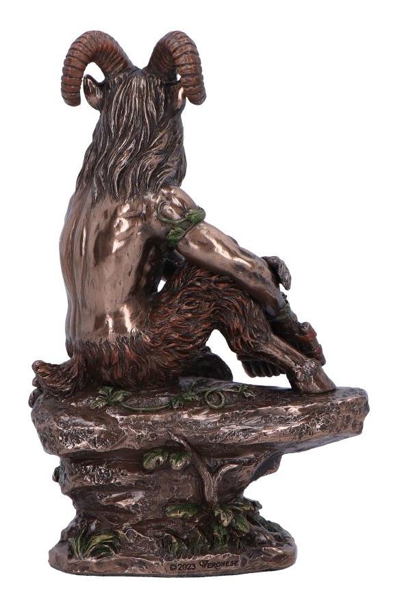 Photo #3 of product D6884C24 - Pan Medium Bronze Figurine