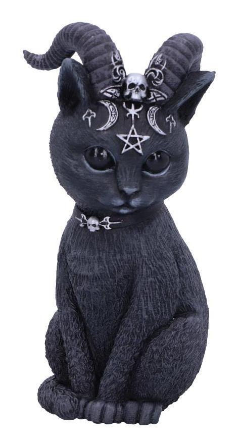 Photo #1 of product B5148R0 - Pawzuph Horned Occult Cat Figurine