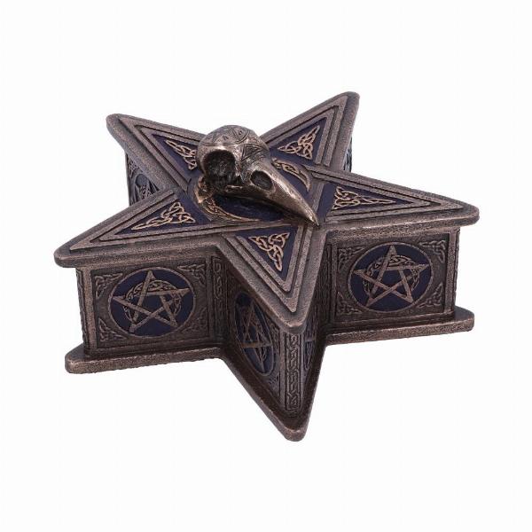 Photo #4 of product D5754U1 - Pentagram Raven Box 16.5cm