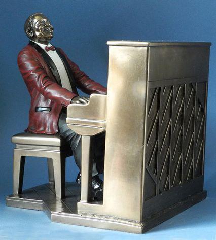 Photo of Piano Player Jazz Bronze Figurine 22.5cm