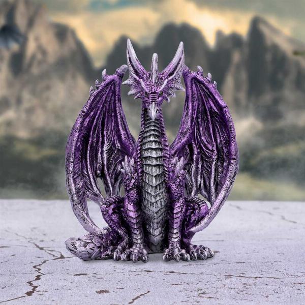 Photo #5 of product U6178W2 - Porfirio Purple Dragon Figurine 17.7cm