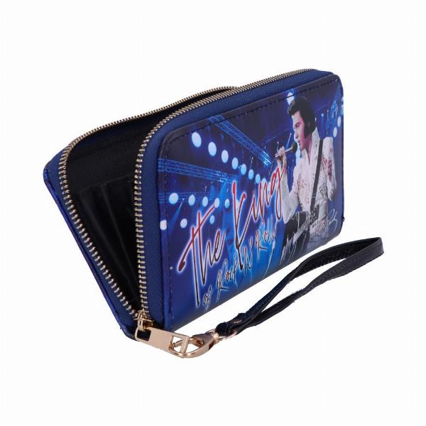 Photo #4 of product C5377S0 - Elvis The King of Rock and Roll Blue Womens Purse