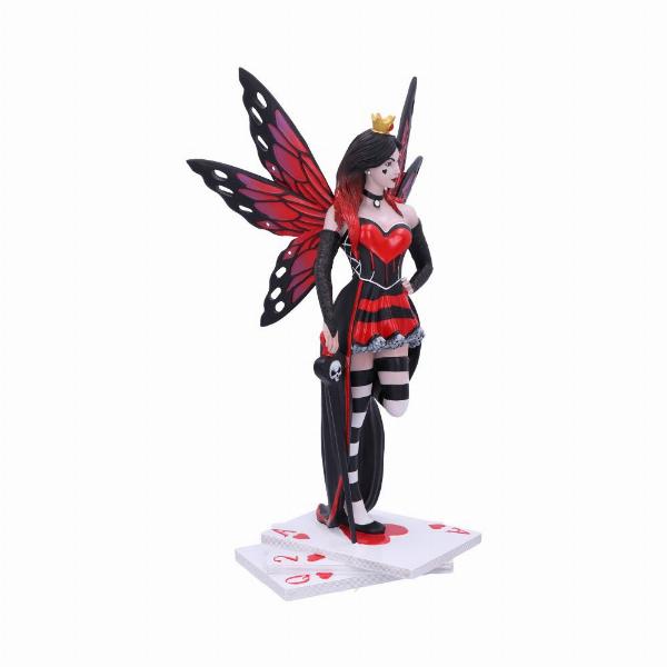 Photo #3 of product B5557T1 - Wonderland Fairies Queen of Hearts Red Card Figurine