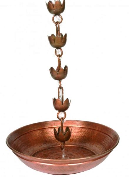 Photo of Rain Chain Splash Basin Accessory