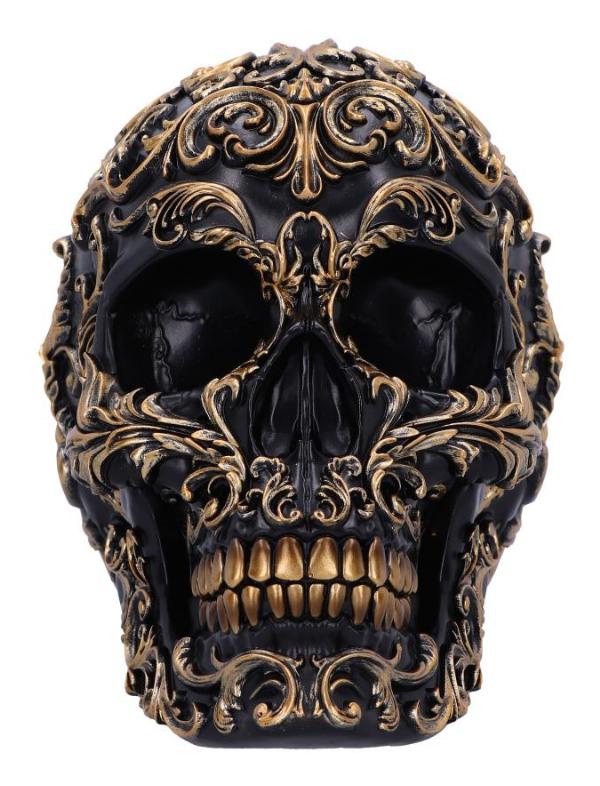 Photo #2 of product B6586Y3 - Renaissance Black and Gold Skull