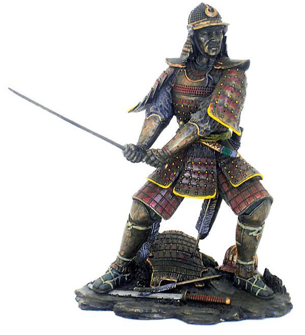 Photo of Samurai Attacking Bronze Figurine