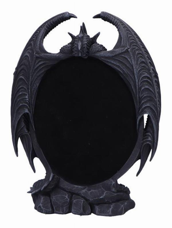 Photo #4 of product D6776A24 - Scaled Reflection Dragon Mirror 29cm