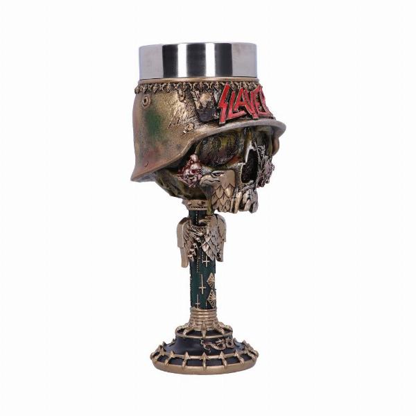 Photo #4 of product B5581T1 - Officially Licensed Slayer Eagle Helmet Skull Logo Goblet