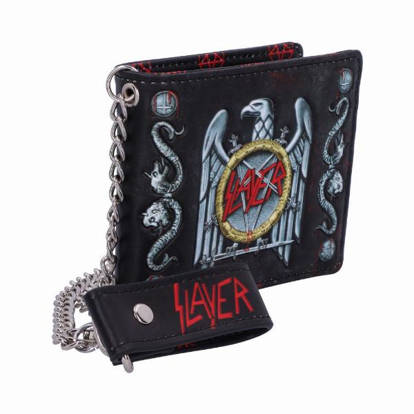 Photo #4 of product B5523T1 - Officially Licensed Slayer Eagle Logo Embossed Wallet Purse