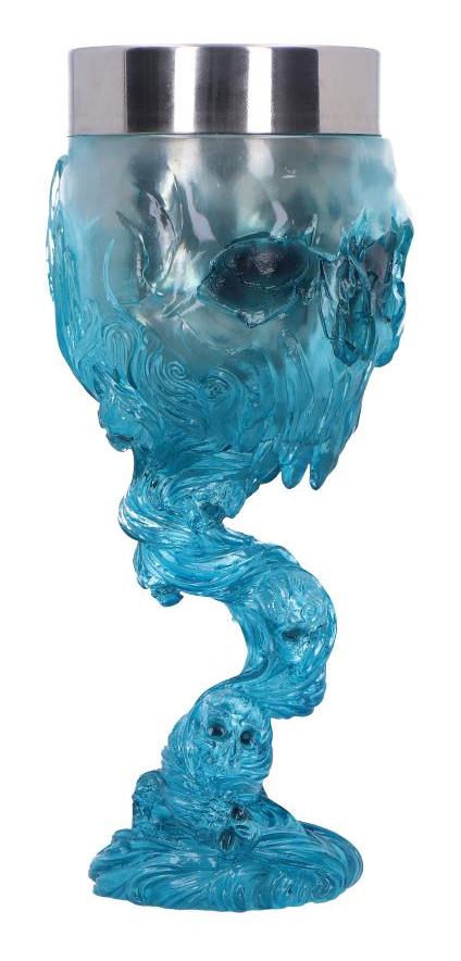 Photo #4 of product B6789B24 - Soul Spirit Clear Blue Skull Goblet