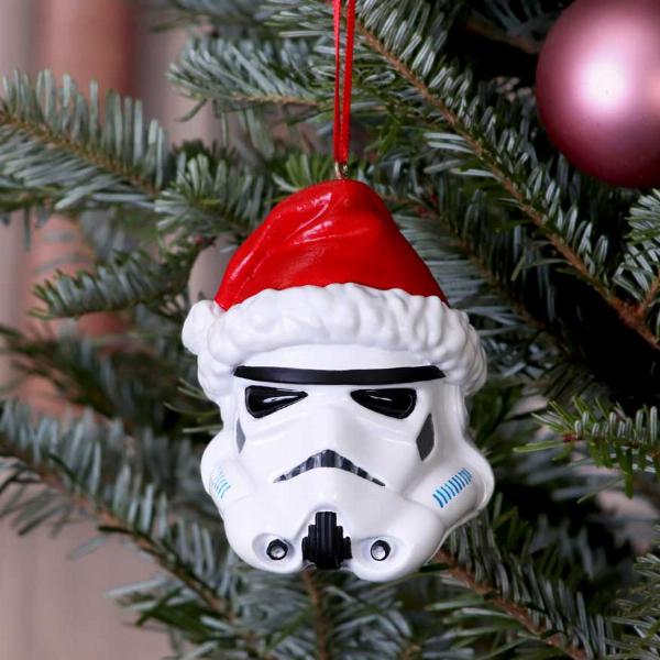 Photo #5 of product B5697U1 - Officially Licensed Stormtrooper Santa Hat Hanging Ornament 8.3cm