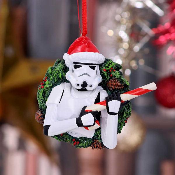 Photo #5 of product B5695U1 - Officially Licensed Stormtrooper Wreath Hanging Ornament