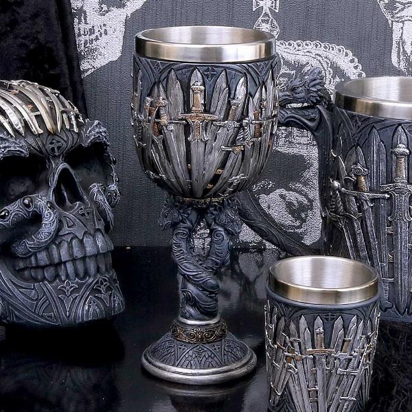Photo #5 of product B2947H7 - Nemesis Now Medieval Sword Dragon Wine Goblet