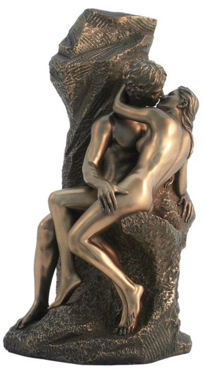 Photo of The Kiss by Rodin Bronze Figurine 30 cm