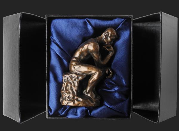 Photo of The Thinker Bronze Ornament 10 cm (Auguste Rodin) Small