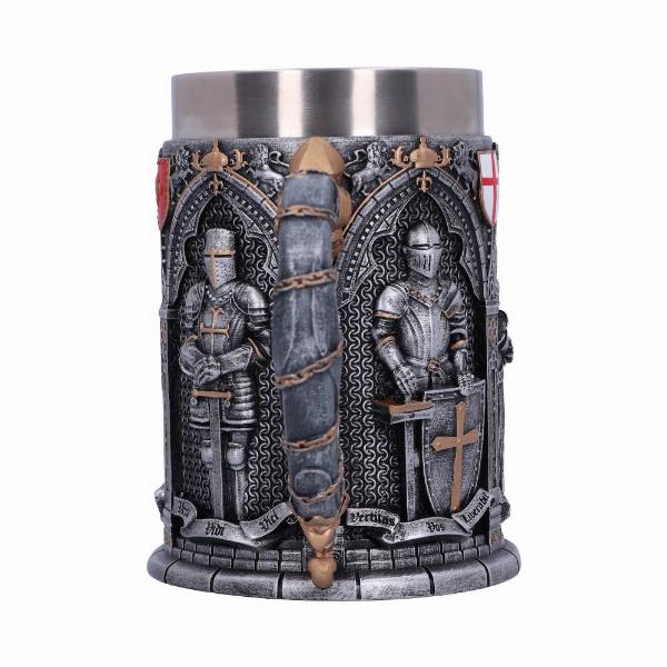 Photo #2 of product B5167R0 - The Vow English Armoured Knight Latin Oath Tankard