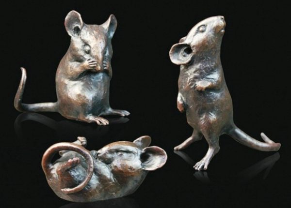 Photo of Three Little Mice Bronze Figurines (Limited Edition) Michael Simpson