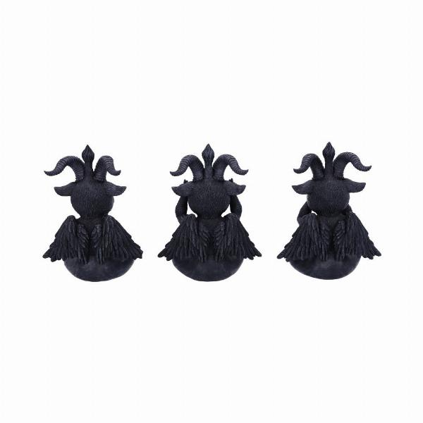Photo #3 of product B5852U1 - Three Wise Baphaboo Figurines 13.4cm