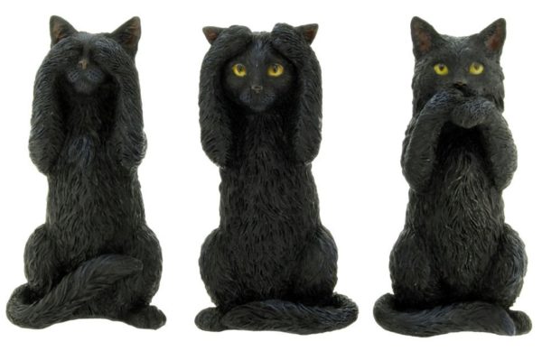 Photo of Three Wise Cats Figurine (Set of Three) 10 cm