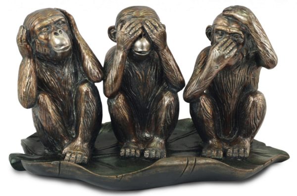 Photo of Three Wise Monkeys Bronze Ornament