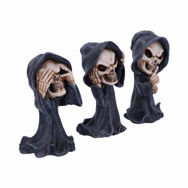 Photo #4 of product U5474T1 - Three Wise Reapers 11cm See No Hear No Speak No Evil Cartoon Grim Reapers