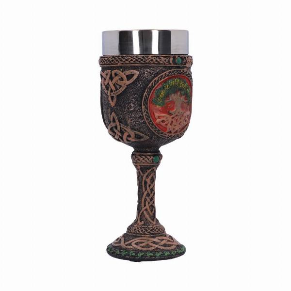 Photo #4 of product C1962F6 - Nemesis Now Celtic Tree Of Life Goblet Wine Glass 17.5cm